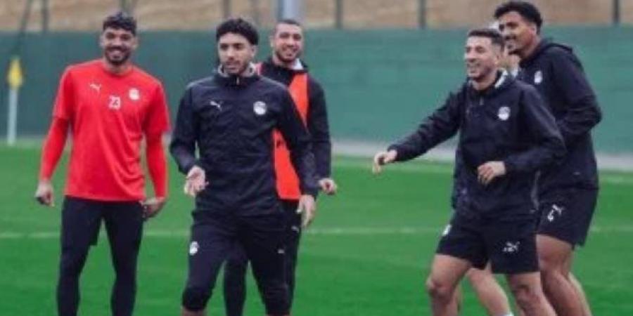 منتخب مصر يخوض مرانه قبل الأخير استعدادا لمواجهة جنوب أفريقيا. صور